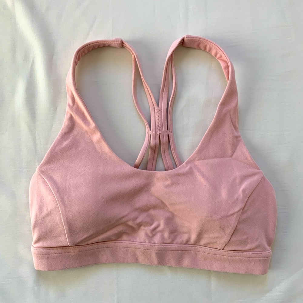 Lululemon Faint Coral Flow Freely Nulu Bra 4